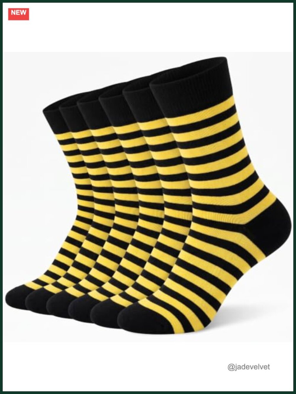 Women's Combed Cotton Crew Socks 3 Pairs Athletic Mid Calf Striped